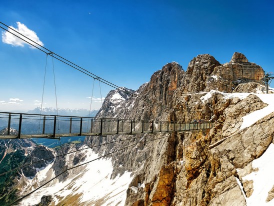 Ausflugsziel Dachstein - Gletscher, Hängebrücke, Eispalast, Treppe ins Nichts